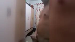 Amateur Guy Shows Off His Hard Cock on Camera