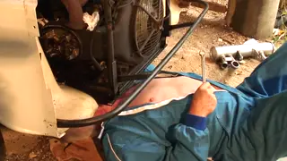 Older Man Joins Teen Pair for Pissing Threesome