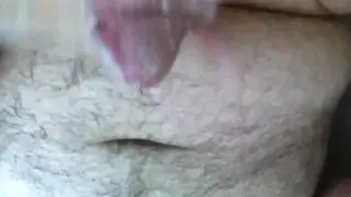 Hairy Guy Strokes Soapy Cock in Bathtub Until Explosive Finish