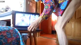 Gamer Guy Flashes and Plays on Stream