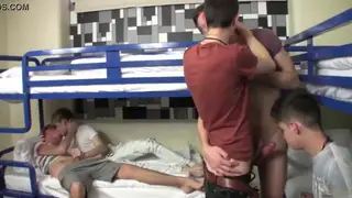 Twinks Collide in Bareback Orgy Frenzy