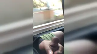 Ebony Teen Jerks Off on a Moving Bus in Public