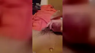 Latino Teen Strokes His Cock to a Big Finish