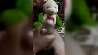 Asian Mature Man Enjoys a Quiet Moment Alone