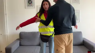 Bus Conductor Punished Outdoors with Rough Anal