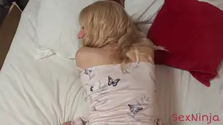 Blonde Stepmom Rides Stepson In Morning POV Encounter