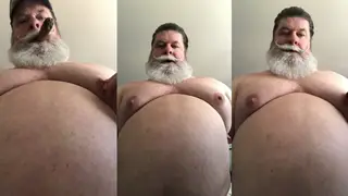 Big Burly Bear Shows Off Hairy Body and Nipple Play