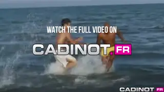 Arab Hunks and Twinks Frenzy on Public Beach