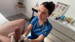 Nurse Roleplay Leads to a Deep POV Blowjob and Oral Finish