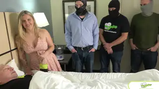 Busty Tattooed Babe Takes Multiple Cocks in Wild Gangbang