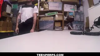 Blonde Twink Stripped and Taken on Desk by Officer