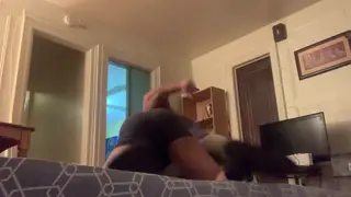 Amateur Wrestlers Grapple Hard on the Gym Mats