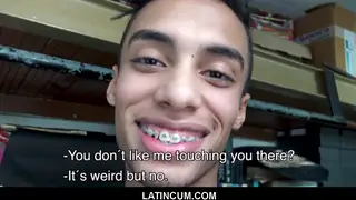 Braced Latino Twink Takes Raw Cock in POV for Cash
