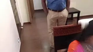 Indian MILF Seduces Boss in Office Cabin