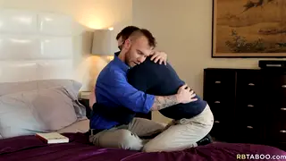 Tattooed Stud Takes Bareback Doggystyle from Partner