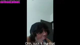 Latino Twink Takes Massive BBC in Interracial Blowjob