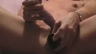 Solo Amateur Works Her Pussy With a Glass Toy