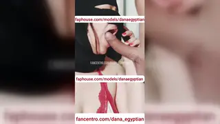 Busty Arab MILF in Niqab Gives a Sloppy Blowjob and Handjob