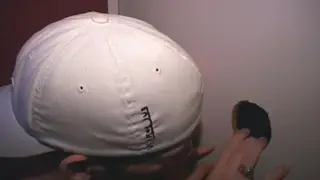 Twink Swallows Stranger's Load at a Gloryhole