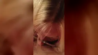 Petite Blonde Gives Sloppy POV Blowjob With Ball Focus