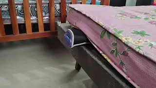 Hairy Indian Twink Tests Homemade Toy in Gym Locker Room