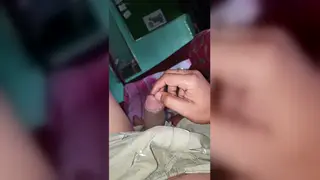 Indian Stud Strokes Pierced Cock to Messy Facial Finish