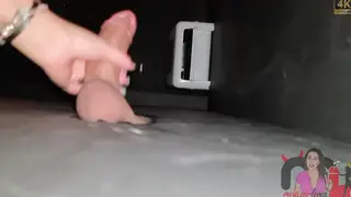Curvy Brunette Nanny Serves a Stranger at the Gloryhole