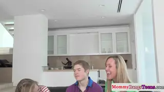 Mature MILF Takes Doggystyle in Taboo FFM Threesome