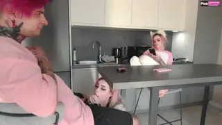 Outdoor Blowjob Interrupted By Wife's Sudden Arrival