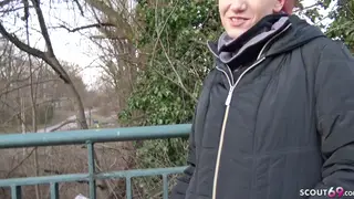 Redhead European Teen Casts for First Time with Stranger
