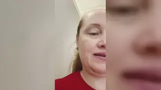 Mature BBW Films Solo Pissing Session in Public Toilet