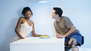 Ebony Beauty Rides Interracial Passion in Prague