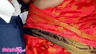 Busty Indian Housewife Roleplays Affair in Saree POV
