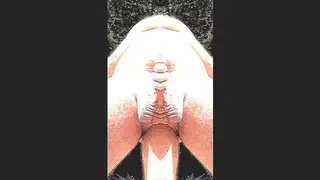 Hairy Bear Jerks Off to Cumshot on Public Beach