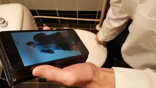 Office Voyeur Catches Colleague Masturbating After Pissing