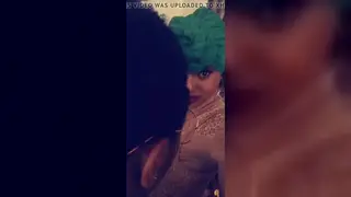 Ebony Teen Neighbor Delivers Sloppy Blowjob and Takes Cum