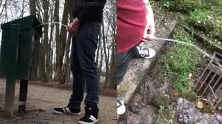 European Men Compile Outdoor Pissing and Solo Sessions