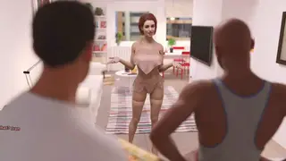 Cheating MILF Takes Two Cocks at the Desk