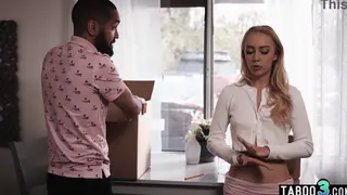 Petite Blonde Offers Herself to a Massive BBC