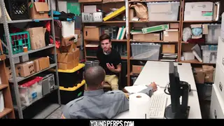 Twink Sucks BBC Before Bareback Police Pounding