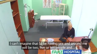 Blonde Doctor Performs Exam on Busty Patient