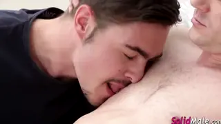 Muscular European Stud Takes Facial After Intense Blowjob