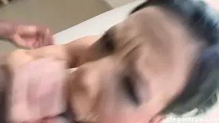 Petite MILF Takes BBC Anal Deep in POV