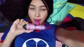 Busty College Student Explores Pleasure Solo