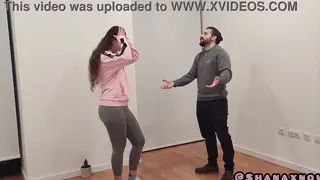 Petite Latina Student Swallows a Stranger's Load