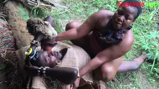 Curvy Ebony MILF Takes BBC Outdoors for a Creampie Finish