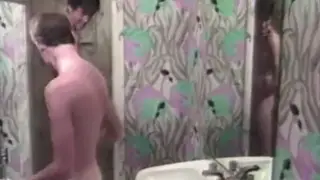 Muscular Vintage Studs Fuck Bareback in Classic Film