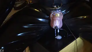 Solo Guy Milks His Load With an Electro Sleeve