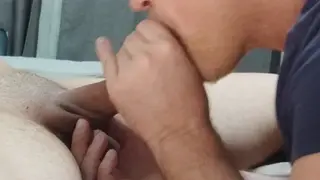 Chubby Stepdad Takes Bareback Anal from a Friend