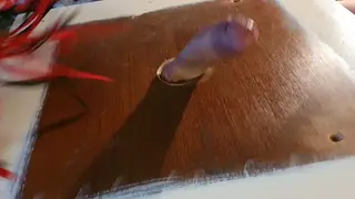 Dominant Guy Whips a Submissive Man's Cock